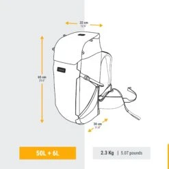 WOMEN’S TRAVEL TREKKING BACKPACK TRAVEL 900 50+6 L WITH SUITCASE OPENING -Default Template 2 k00098c9abe81ff0b556ccc914d17294b
