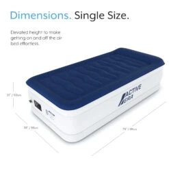 Single Comfort Plus Air Bed – Navy/White -Default Template 2 keea0c8795e789d6f029d2dd29aff483a